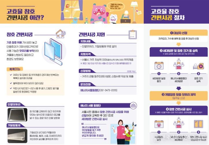 고효율 창호 간편시공 리플릿