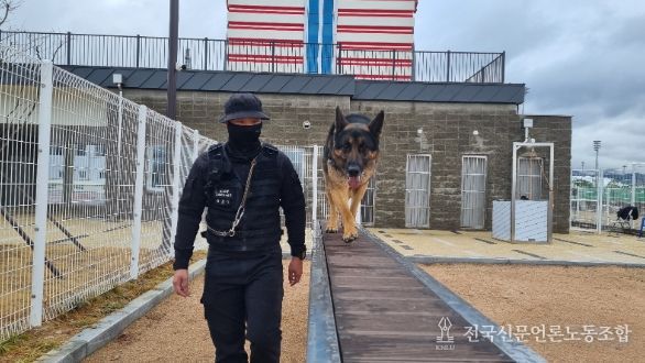 119구조견장애물극복훈련