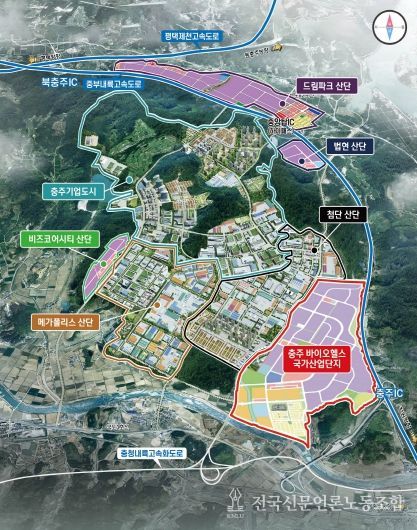 충주 바이오헬스 국가산단 위치도