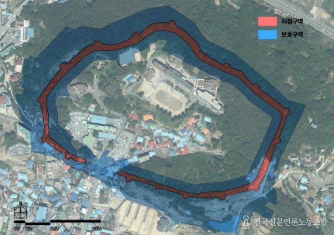 서천읍성 사적 지정(보호)구역 안