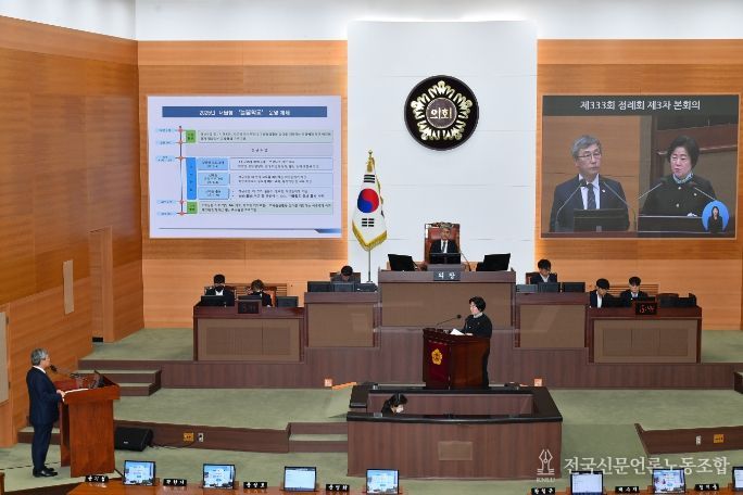 제333회 정례회 제3차 본회의 시정질문