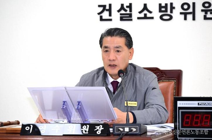 이영수 경남도의원, 스마트물류장비산업 육성사업 예산 목적에 불부합 지적