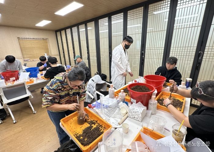 충남도립대 스마트팜학과, 버섯종균 실기 특강 운영