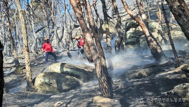 구미 산불 신속 진화