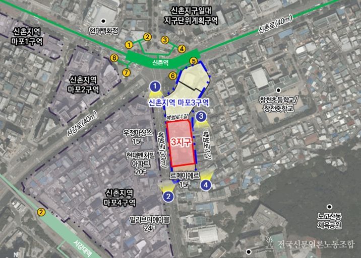 위치도(마포구 노고산동 31-77번지 일대)