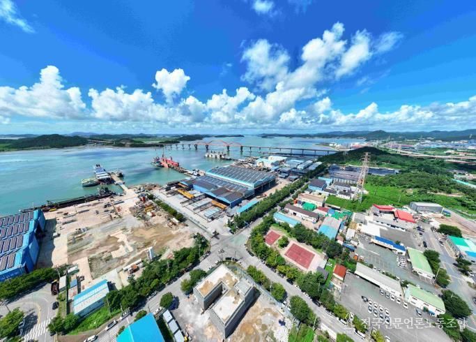목포 삽진산단 전경