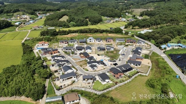 신양면 황계지구 하수관로 정비사업 현황 사진