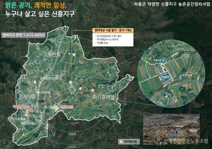 농촌공간정비사업 계획도