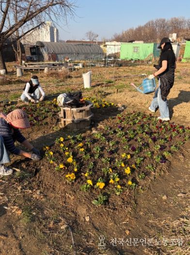 광명시 광명5동 청소년지도협의회는 지난 28일 다가오는 식목일을 기념해 위원들과 함께 봄꽃 심기 행사를 진행했다.