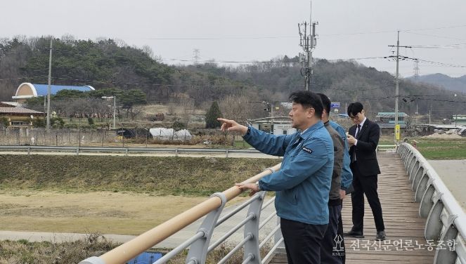 김택중 부군수 하천·계곡 현장 점검 모습