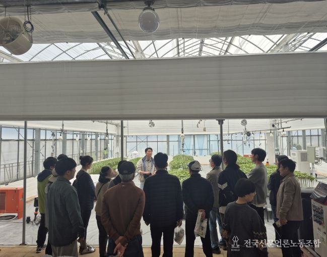 금산군농업기술센터 테스트베드 시설 현장기술교육 모습