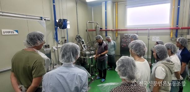 2025년 농산물가공 창업보육 프로그램 실습 교육 모습