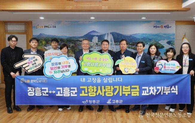 장흥군-고흥군, 고향사랑기부제 교차기부